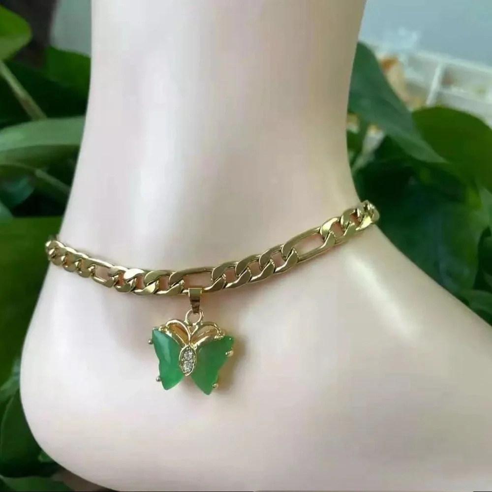 Butterfly anklet